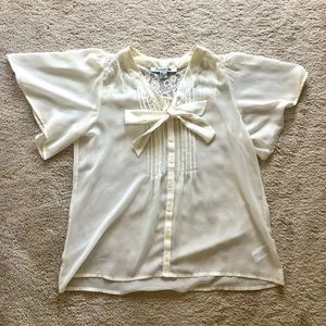 Sheer blouse with gorgeous details